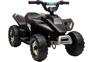 Aosom Kids ATV, 6V Battery Powered Electric Car for Kids, Toddler Quad 4 Wheeler with Forward, Reverse Switch, for Boys Girls