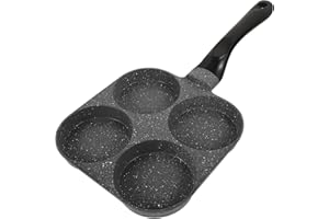 Toyvian Non-Stick Egg Frying Pan with Sturdy Handle Quick Heat Transfer Omelette Pan for Gas Stovetop Clean