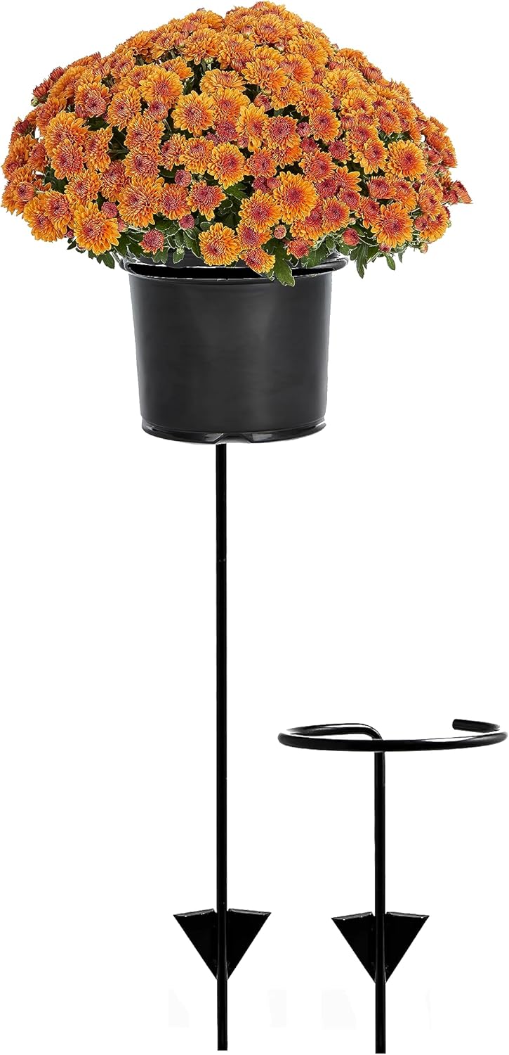 Outdoor Shepherd's Hooks - Come September Outdoor Plant Stand Better than a Shepherds Hook Heavy Duty Adjustable Pedestal Garden Stake Fall Outdoor Decor Halloween Holidays All Season