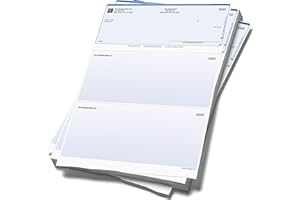 EXPRESSCHECKPRINTING Computer Checks Compatible W/QB Check On Top [250 Sheets]