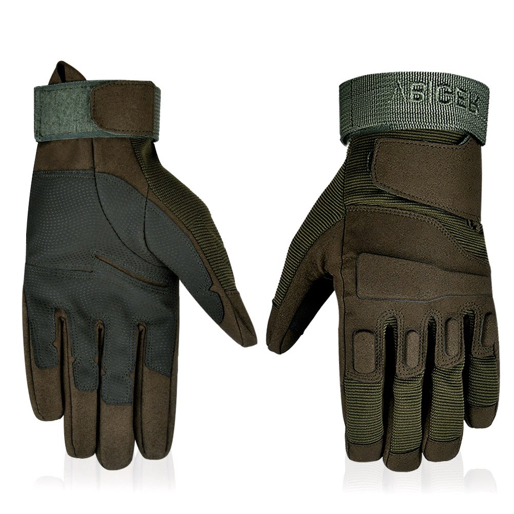 Vbiger Military Tactical Gloves Outdoor Full Finger Workout Gloves Airsoft Cycling Motorcycle Gloves