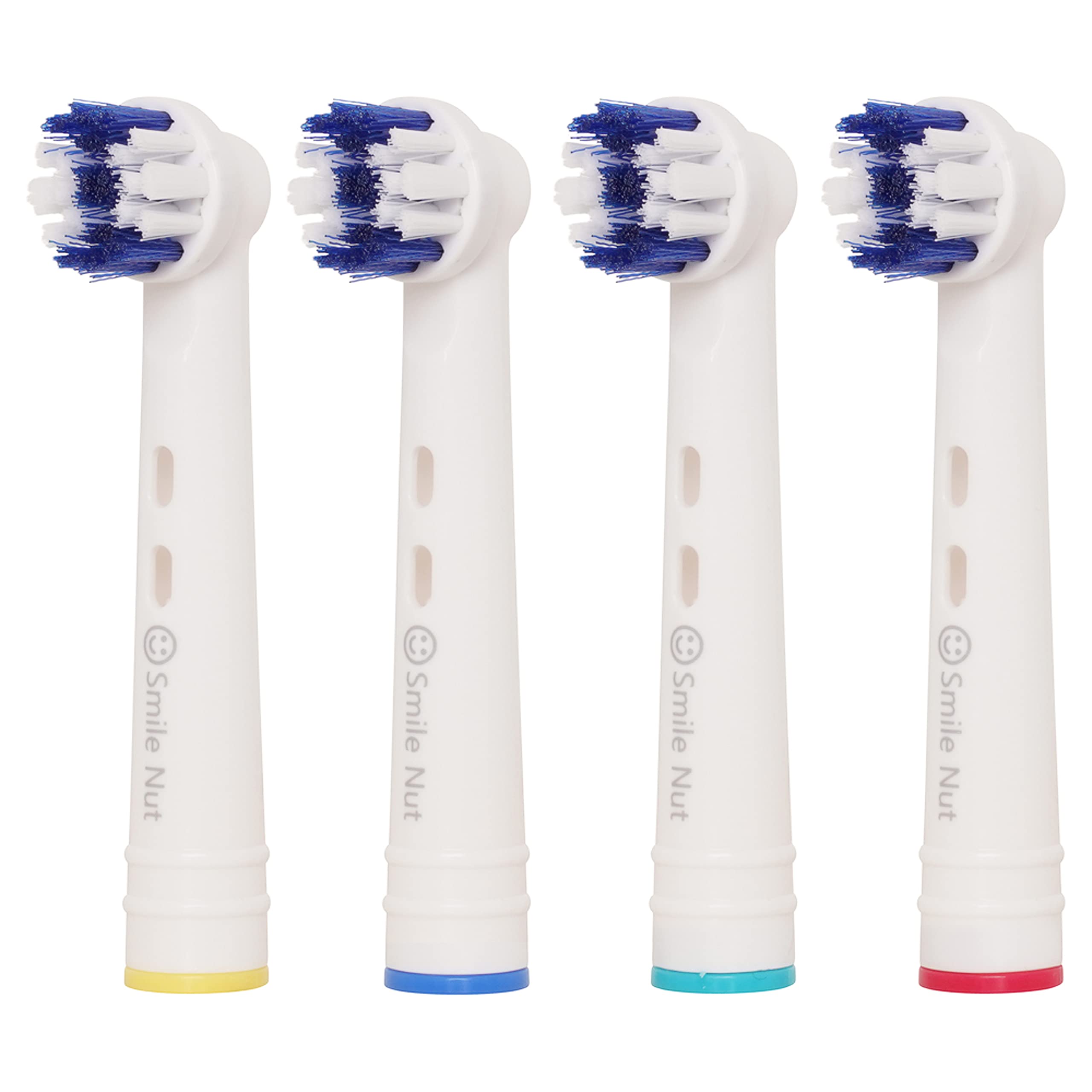 Oral B Compatible Toothbrush Head, Smile Nut Replacement Brush Heads for Most Braun Oral B Electric Toothbrushes of Vitality Pro Smart Genius Series, Precision Clean and Plaque Removal and Whitening