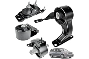 TOGXFUNI 4 PCS Engine Motor Mount Set Compatible with 2015-2011 Chrysler Town & Country 3.6L, 17-2011 Dodge Grand Caravan 3.6L, 12-2015 Ram C/V, 14-2011 VW Routan Replace # A5665 A5480 A5589 A5577