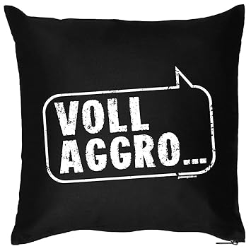 Spaßfun Kissen Mit Füllung Lustige Sprüche Voll Aggro