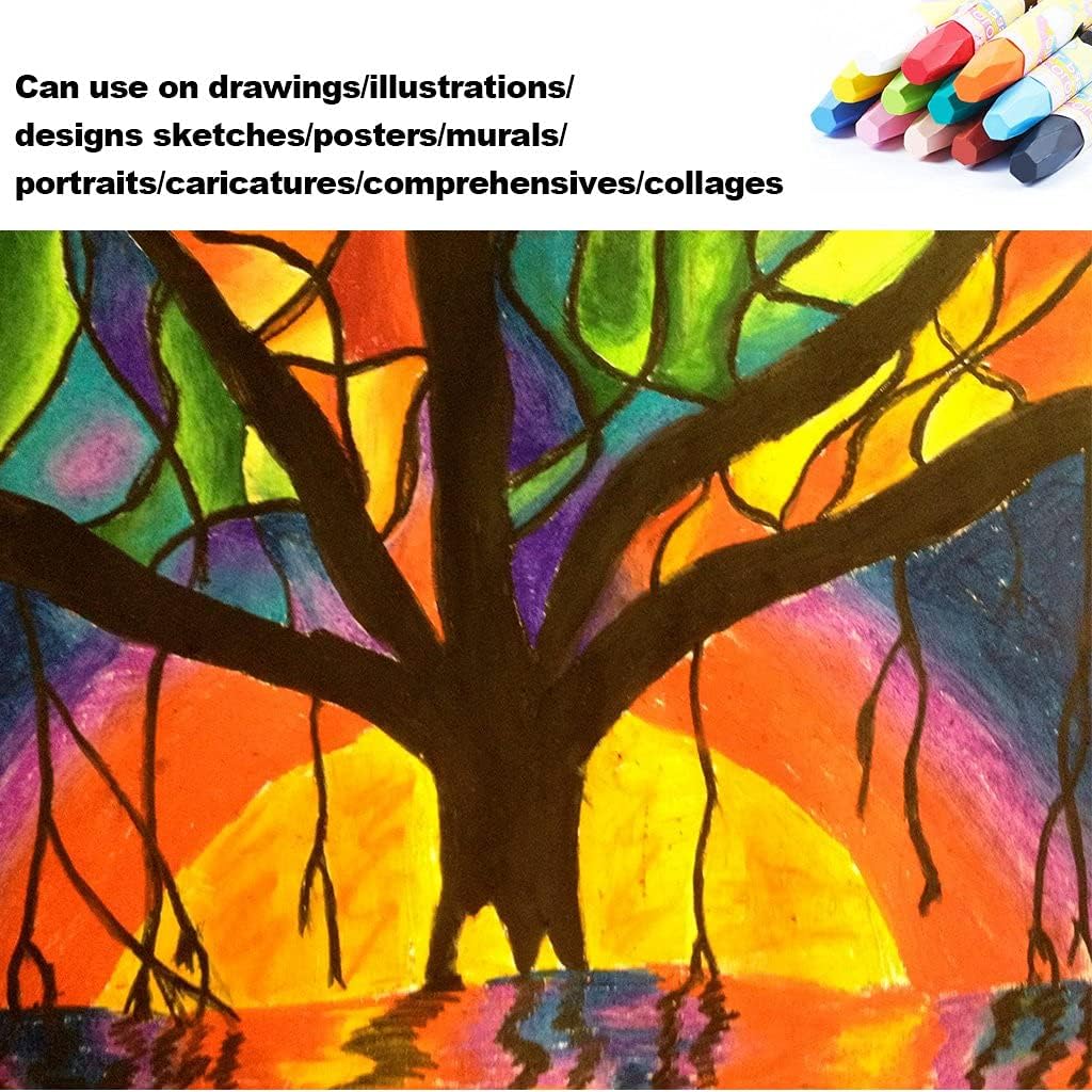 Oil Pastels, Washable Drawing Crayons, Children Drawing Set, Smooth Blending Texture Drawing Supplies, School Art Supplies, Great Gifts for Kids on Christmas (36 Cols Oil Pastels) : Office Products