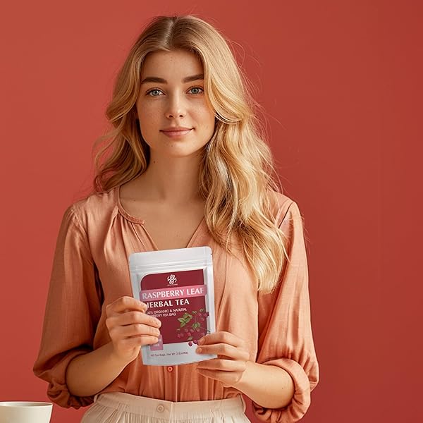 IMATCHME RASPBERRY TEA FOR CHILDBIRTH & SUPPORT MENSTRUAL AND DIGESTION SUPPORT, RASPBERRY LEAF TEA, NO CAFFEINE, NON-GMO, 40 TEA BAGS