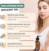 BIONOBLE Organic Fenugreek Oil 200ml - Organic, Vegan, Glass Bottle with Pump view 3