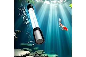 ZETAWALE Pond UV Light for Fish Tank UV Pond Water Clarifier for 100-3000 Gallon UV Pond Filter for Koi Pond Swimming Pool, Spa, Large Fish Tank UV Light Aquarium for Outdoor Pond Algae Control（42W）