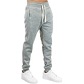 PJ Mark Bleecker and Mercer Men's Soft Brushed Inside Active Basic Lightweight Fleece Jogger Sweatpants