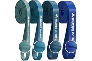 WHATAFIT Resistance Bands, Pull Up Assistance Bands, Exercise Bands, Workout Bands Set for Men and Women Home Fitness, Body Stretching, Strength Training, Physical Therapy