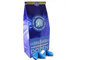 MISS FORTUNES BETTER LUCK NEXT TIME Miss Fortunes, Funny Fortune Cookies, The Hanukkah Dozen, The Cookies Are Bluish, The Fortunes Are Jewish! 36 Different Messages, Written By Professional Comedy Writers (12 Count (Pack of 1), Hanukkah Dozen)