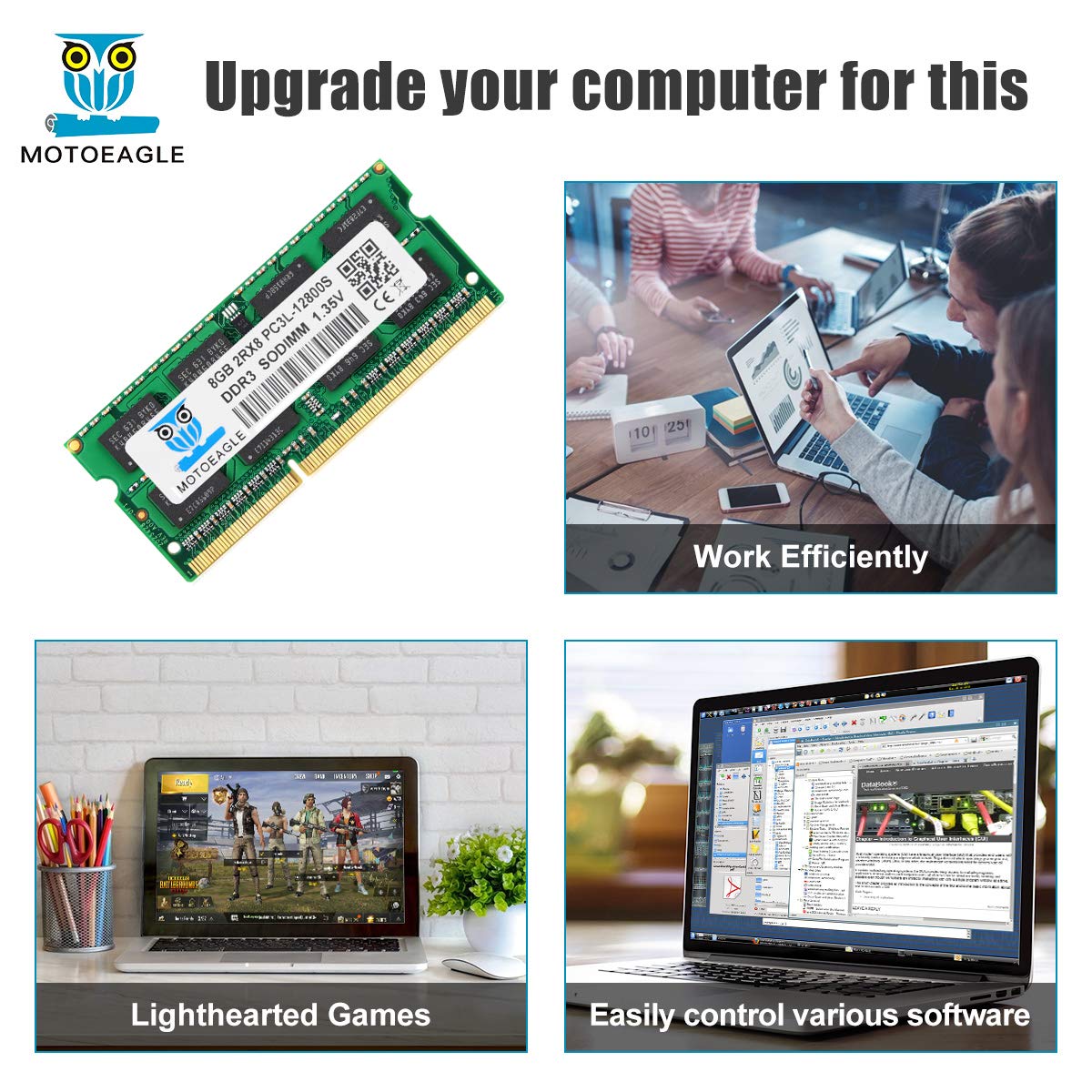 Mua 8GB DDR3L 1600 MHz SODIMM PC3L 12800S RAM Motoeagle 2Rx8 PC3 1600 ...