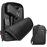 FINPAC Concealed Carry Gun Pouch with Shoulder Strap, Soft Pistol Case Fanny Pack Waist Belt Firearm Bag with Holster for Handgun, Air Gun, Men, Women (Black)