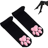 SIROLISA Cat Paw Costume - Cute Paw Toe Beans Gloves Socks with Ear Tail Choker Cosplay Set for Women Girls