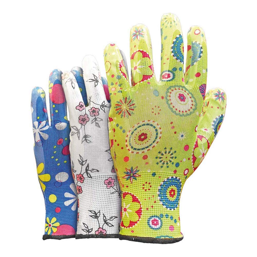 Reis Rgarden-Ni_8 Protective Gloves, Mix Of COLOURS, 8 Size, Pack of 12