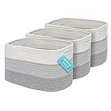 OrganiHaus Set of 3 Woven Storage Baskets for