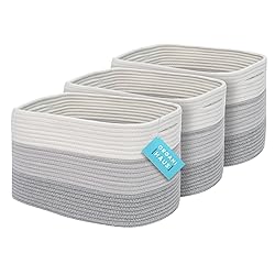OrganiHaus Set of 3 Woven Storage Baskets for
