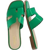 CUSHIONAIRE Voyage Cutout Strap Slides for Women, Slip On Summer Flats, Trendy Footwear, Comfortable Vacation Style Sandals for Women 2025