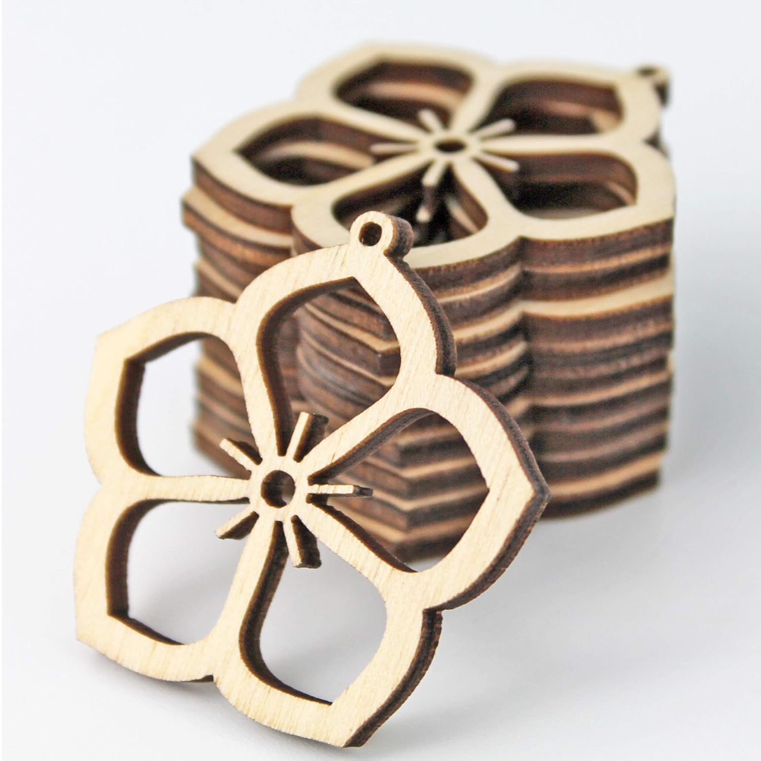 various sizes Lotus flower bulk unfinished laser cut wood cutouts for earrings Components various sizes Lotus flower bulk unfinished laser cut wood cutouts for earrings Components