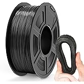 TECBEARS TPU Filament 1.75mm, 95A 3D Printer Filament, Flexible TPU Filament for Fast Printing, Dimensional Accuracy +/- 0.03mm, Fit Most FDM 3D Printers, Black 1KG
