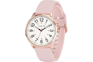 Asan Ge Nurse Watch for Nurse Medical Professionals Students Doctors Women Men Waterproof Watch 24 Hour Military Time Luminouse Easy to Read Dial with Second Hand