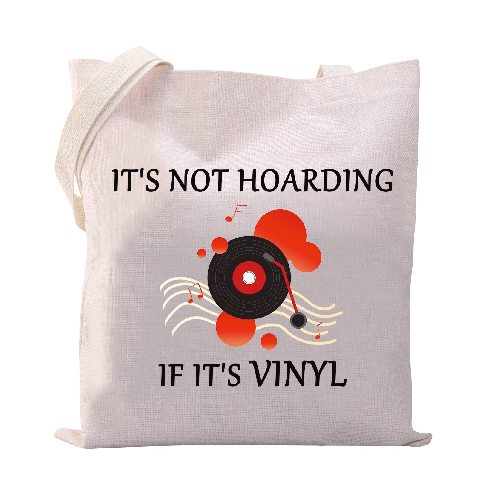 通用 MYSOMY Vinyl Record Tote Bag It's not Hoarding if It's Vinyl Gifts for Vinyl Record Lovers Vinyl Collector Gifts Vinyl Lover Gifts (not Hoarding if It's Vinyl TB)