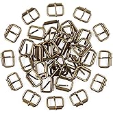 Swpeet 60Pcs 1 Inch / 25mm Heavy Duty Metal Ring Buckle Webbing Belts
