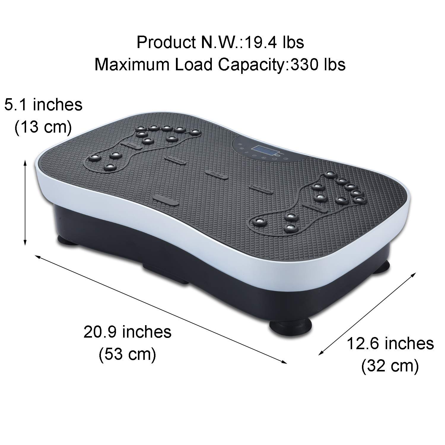 TODO Vibration Platform Whole Body Vibrating Massager, Remote Control