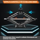 Royalswill 2Ton Scissor Jack with Ratchet Heavy Duty Steel 110-390mm view 5