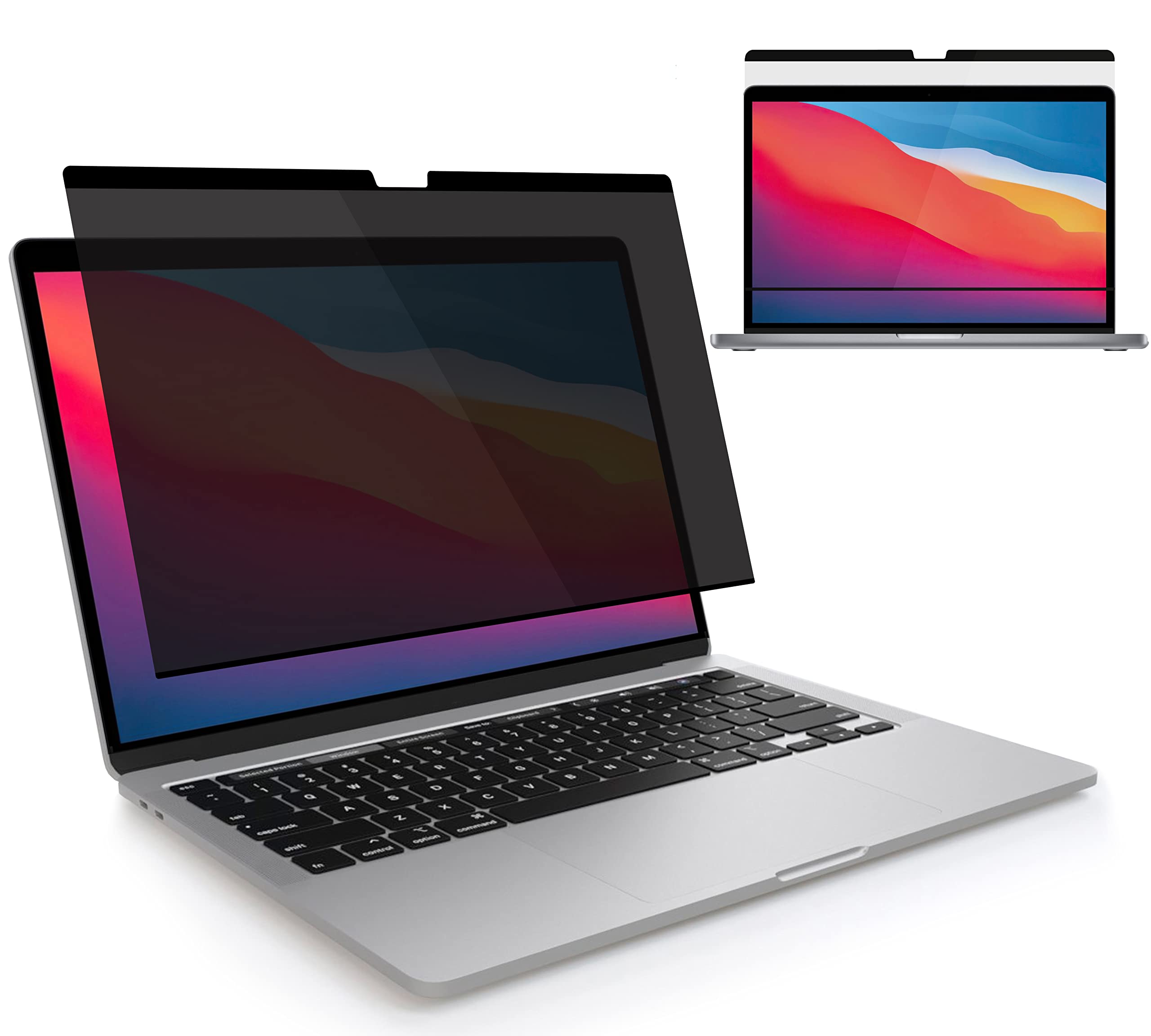 MyGadget Magnetic Screen Protector compatible with MacBook Pro 13 Inch (2016-2022,M1,M2) | MacBook Air 13 (2018-2021,M1) - Full Anti Spy Removable Privacy Filter Protection
