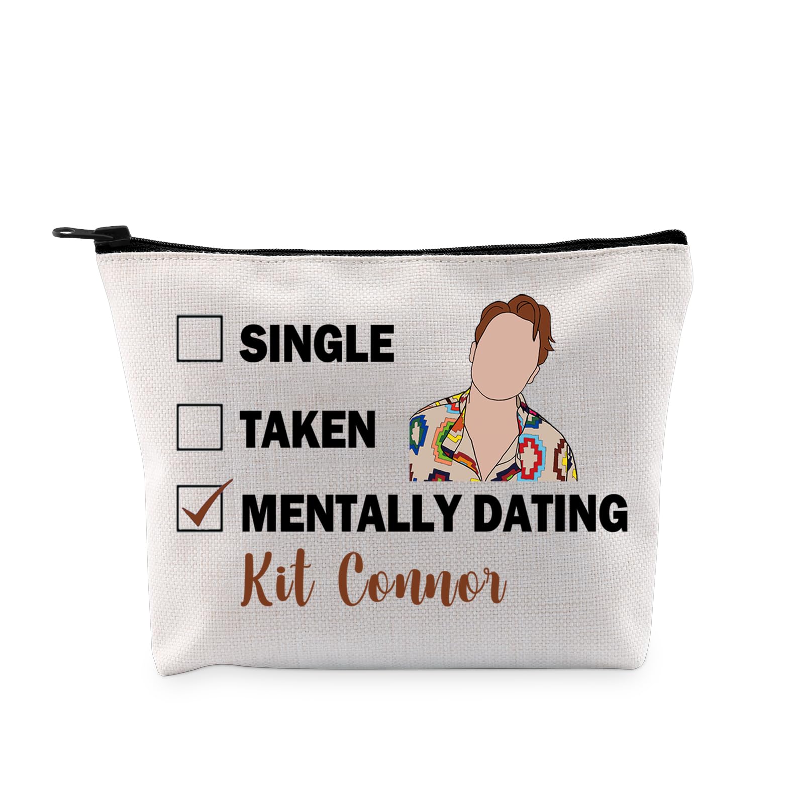 PYOUL Kit C Inspired Gift Mentally Dating Kit C Makeup Bag Kit C Lover Cosmetic Bag Nick N Fan Gift TV Series Merch (Dating Kit C Bag)
