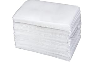 WELECOM 100 Cushion Foam Pouches Moving Foam Wraps Foam Pouches for Packing Glasses,Protective Packaging Bags Double Walled Cushioning Bags Thickening Shockproof Foam Bags Sheets for Dishes,3.9"x5.9"