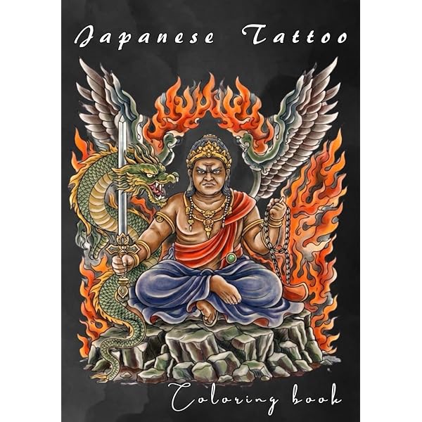 Amazon.com: Japanese Tattoo Coloring Book: Japanese Art Coloring