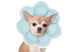 TZBEINN Soft Small Dog Cone Collar Alternative for Small Dogs(Adult Yorkshire Adult Chihuahua Pomeranian), Comfortable Dog Neck Recovery Cone, Adjustable Head Pillow Cone After Surgery to Stop Licking