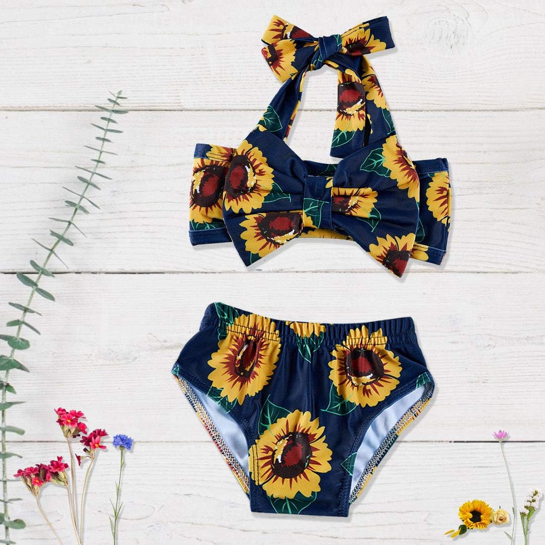 yellow floral tube top