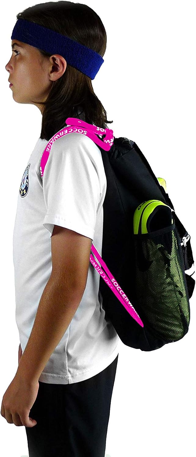 Soccer Bag Backpack - Organize Sports Gym Equipment - (Pink): Sports & Outdoors