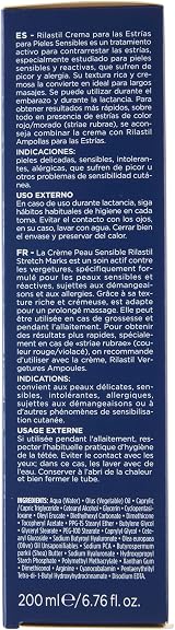 Rilastil Women's Anti-Stretch Mark Cream 200ml Sensitive Skin Pregnancy view 5