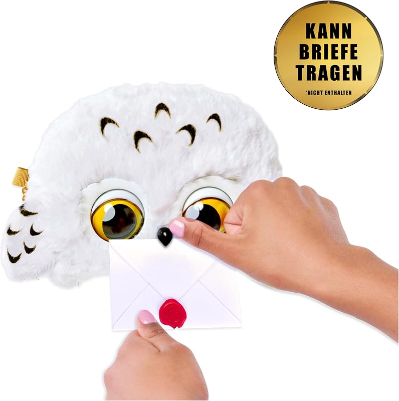 Harry Potter Hedwig Purse Pets, interaktive Eulen-Umhängetasche mit mehr als 30 Geräuschen und Reaktionen, für Mädchen ab 5 Jahren
