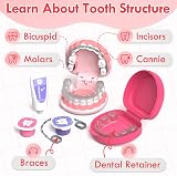Lehoo Castle Doctors Set for Kids Pink Dentist Toys Role Play 3+ Years view 3