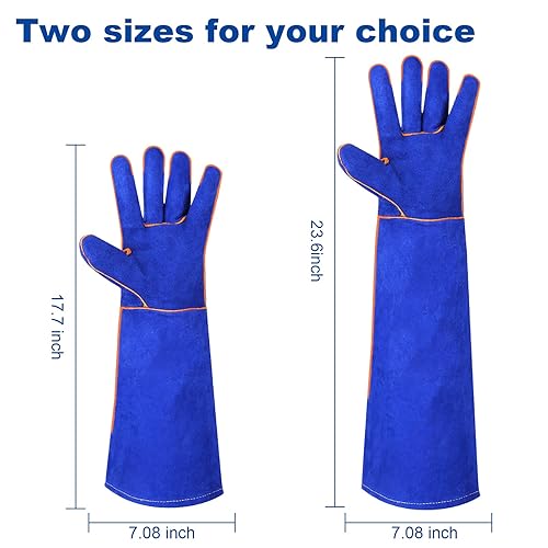 SLARMOR Leather-Welding-Gloves Heat/Fire-Resistant -Gloves for BBQ