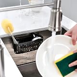 simpletome Sink Caddy Basket with 3 Suction Cups Translucent Grey view 9