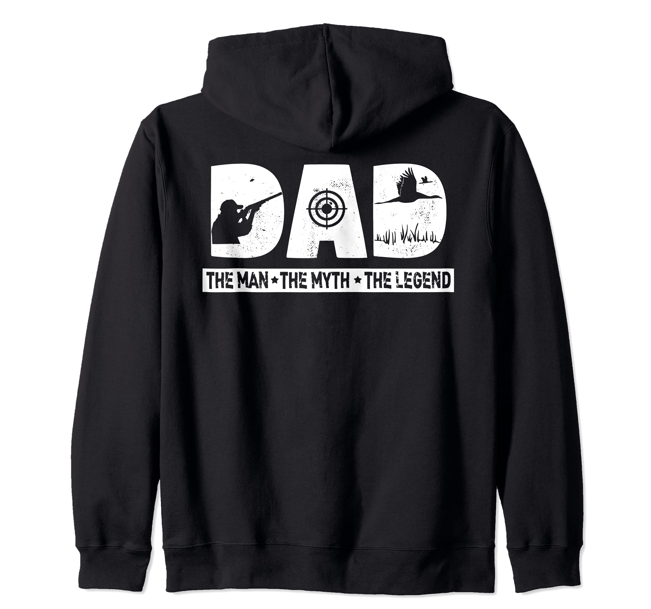 Waterfowl Hunting Ducks Geese Hunter Dad The Man Myth Legend Zip Hoodie