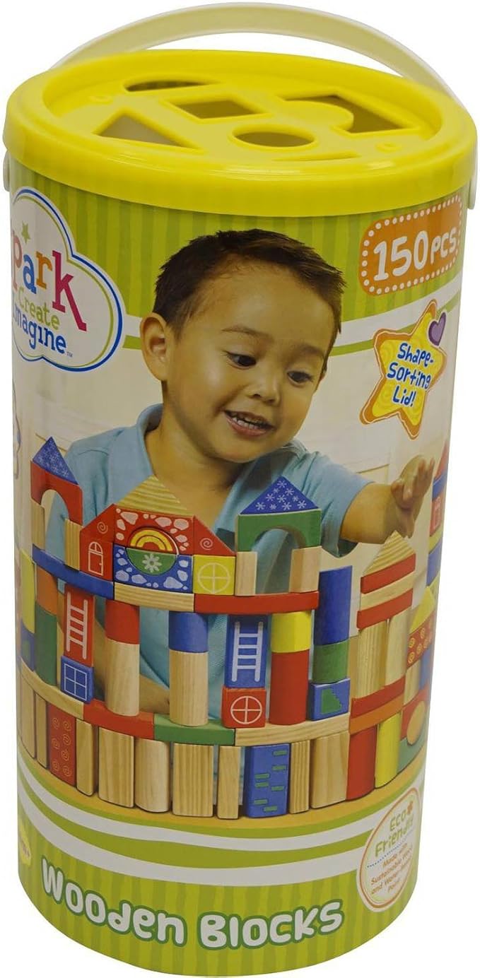 spark create imagine wooden blocks