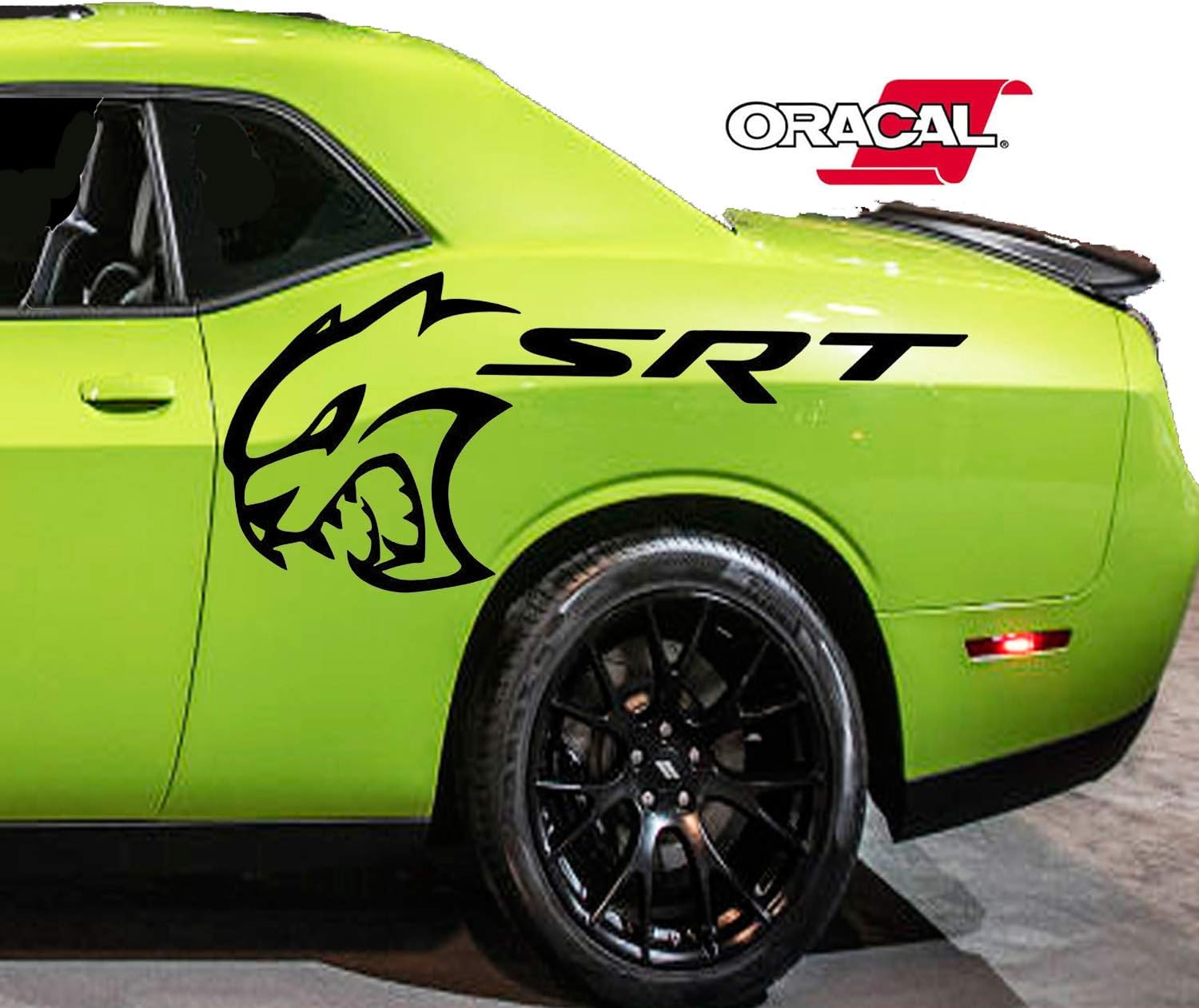 SRT Hellcat Decal Sticker Side Dodge Challenger Charger Graphics decals Accessories - Sports Cars powered by srt decal