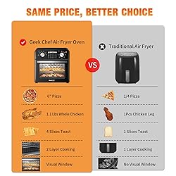 Geek Chef 10L Air Fryer Convection Oven, 4 Slice