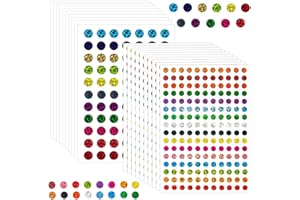 ZYYC 2530 Pcs Color Coding Labels - Sparkle Dot Stickers, Mini Round Dot Labels