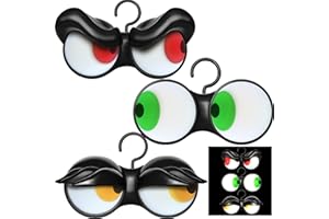 Joiedomi Halloween Animated Flashing Peeping Eyes Lights (3 Pack); Dark-Activated, Halloween Light Decorations, Outdoor Indoor Lawn Decor