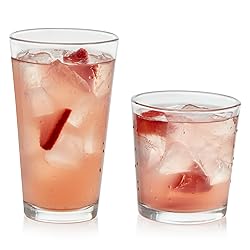 Libbey Flare Tumbler and Rocks Glasses Set, Stylish