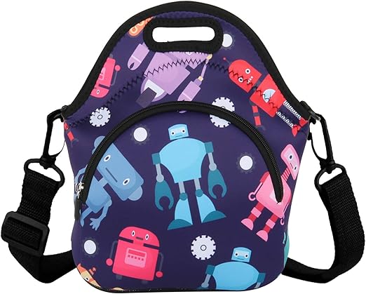 robot lunch bag