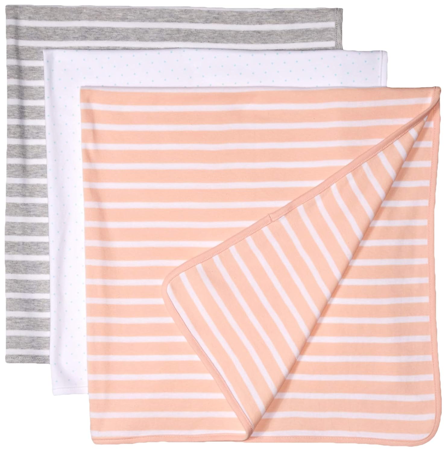 Essentials Size One Blanket, Swaddle 3Pack Baby Swaddling Blankets